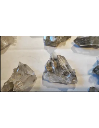 Géodes quartz avec inclusions lodolite