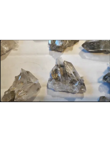 Géodes quartz avec inclusions lodolite