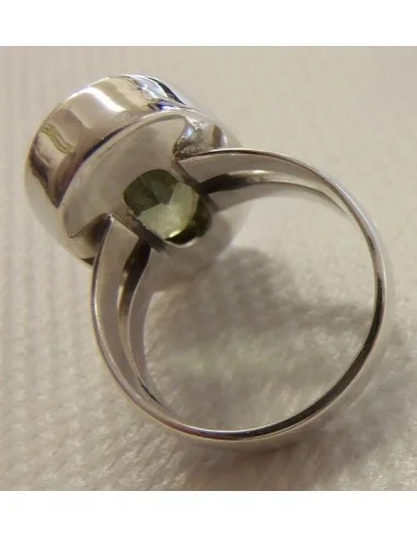 Praziolite gemme bague argent