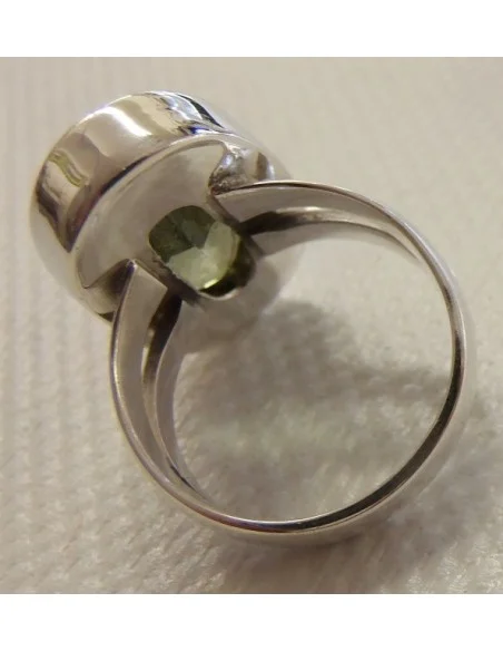 Praziolite gemme bague argent Praziolite gemme bague argent