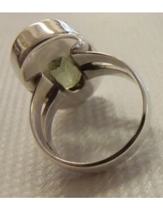 Bague Prasiolite gemme argent taille 54 2