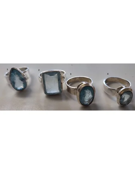 Bagues Aigue marine qualitée gemme