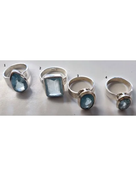 Bagues Aigue marine qualitée gemme