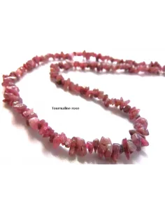 Tourmaline rose collier baroque