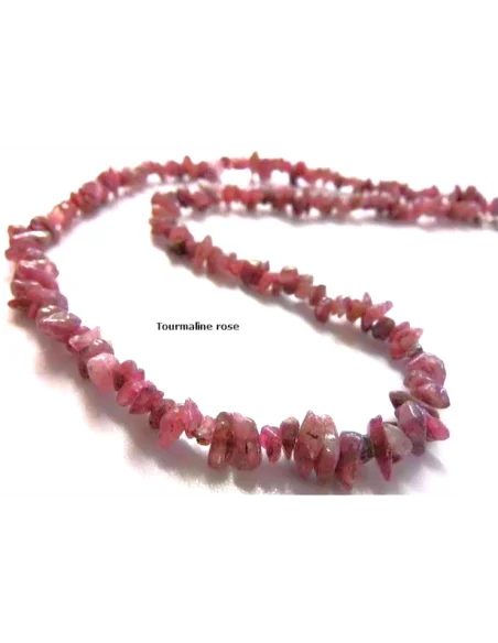 Tourmaline rose collier baroque