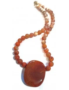 Collier Agate de feu original 2