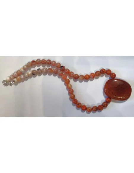 Collier Agate de feu original