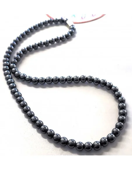 Collier magnétite non-aimanté 6mm