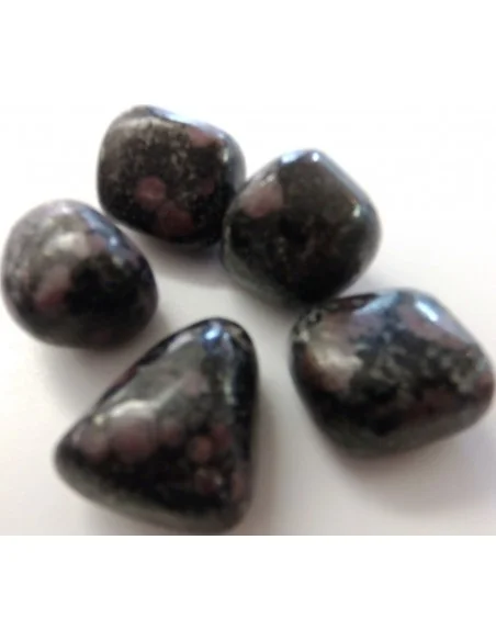 Mélanite avec eudialite polis