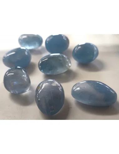 Baryte bleue galet 2,5cm à 3cm