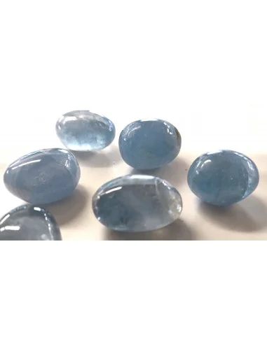 Baryte bleue galet 2,5cm à 3cm