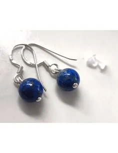 Lapis lazuli boucles doreilles 8mm 2