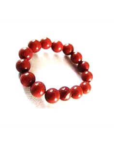 Anneau jaspe rouge 4mm