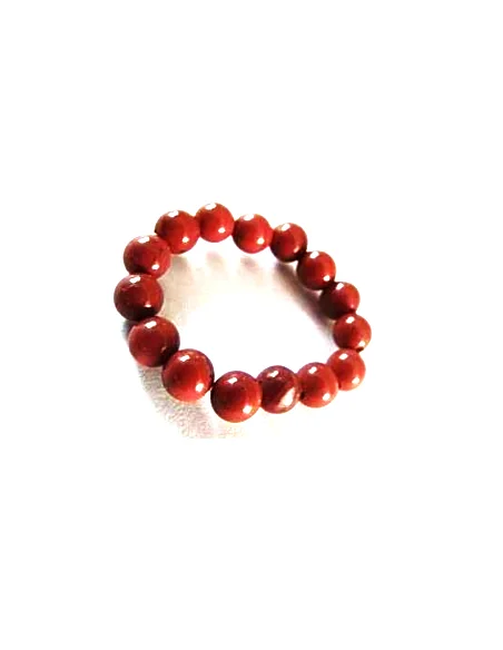 Anneau jaspe rouge 4mm