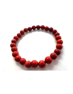 Jaspe rouge bracelet 6mm 2