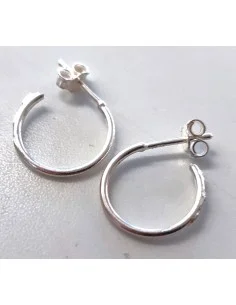 Boucles d'oreilles créoles argent15mm