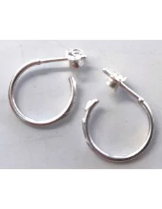 Boucles d'oreilles créoles argent15mm 2