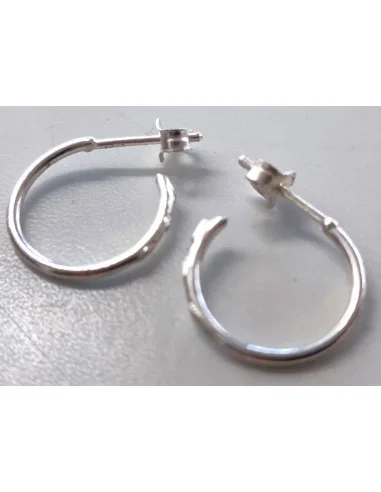 Boucles d'oreilles créoles argent15mm