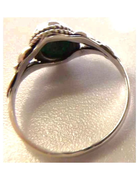 Bague émeraude monté argent