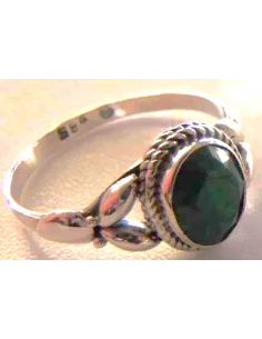 Bague émeraude monté argent 2