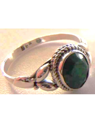 Bague émeraude monté argent