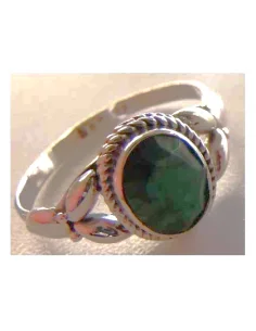Bague émeraude monté argent