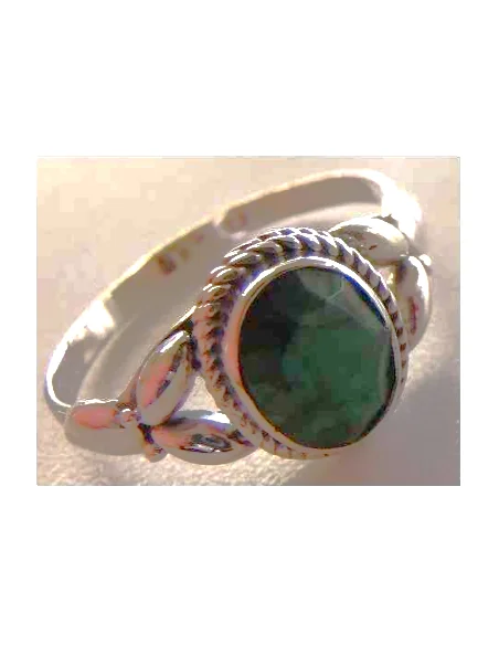 Bague émeraude monté argent