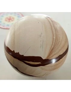 Sphère pierre jaspe paysage 10cm. 2