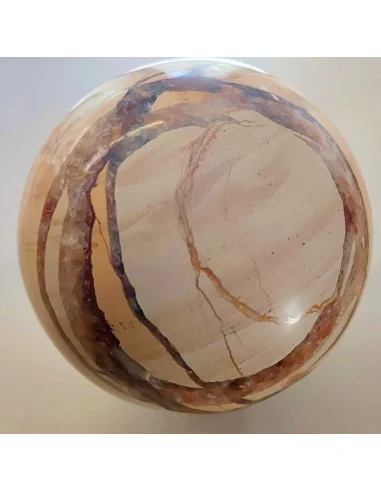 Sphère pierre jaspe paysage 10cm.