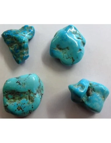 Turquoise brute 15 à 25mm