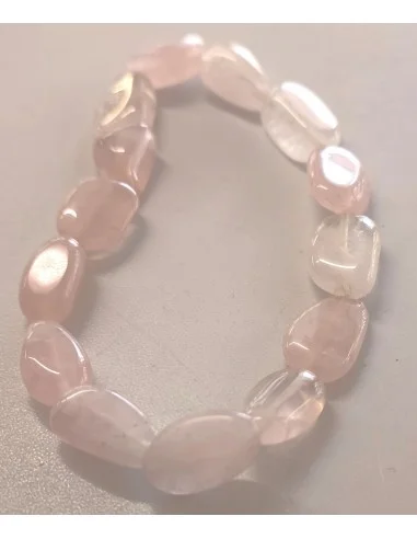 Bracelet ovale quartz rose
