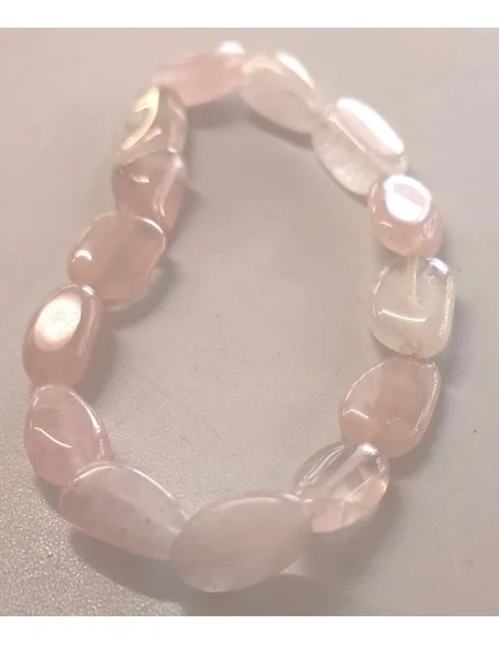 Bracelet ovale quartz rose