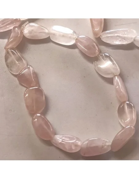 Bracelet ovale quartz rose