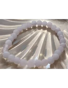 Quartz rose brut 6mm bracelet 2