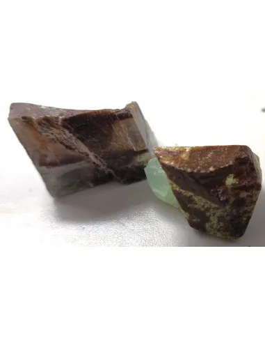 Calcite verte et noire minéral