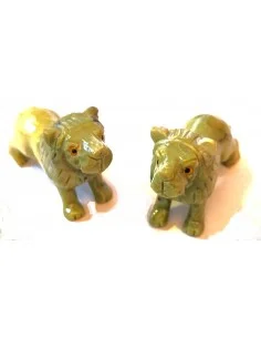 Lion en serpentine