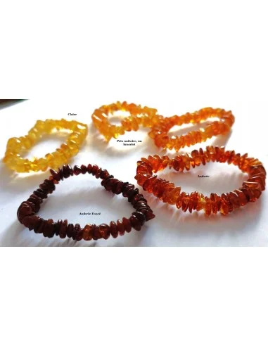 Bracelet d'ambre femme un couleur