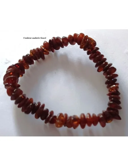 Bracelet d'ambre femme un couleur