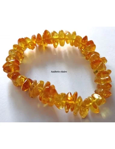 Bracelet d'ambre femme un couleur