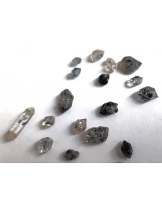 Diamant d'Herkimer noire brut 2