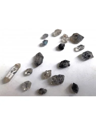 Diamant d'Herkimer noire brut