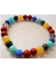 Bracelet homme sept chakras 8mm 2
