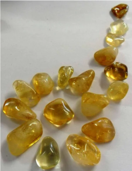 Coupelle de sélenite avec citrines