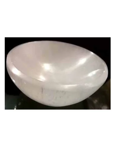 Coupelle de sélenite avec citrines