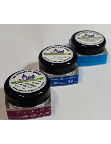 Sept Crèmes pour les 7 chakras 10ml.