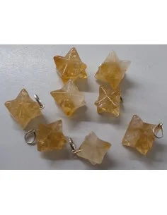 Pendentif Merkaba en citrine 2