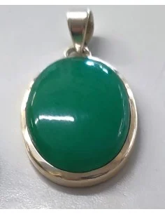 Pendentif jade imperiale montée en argent 2