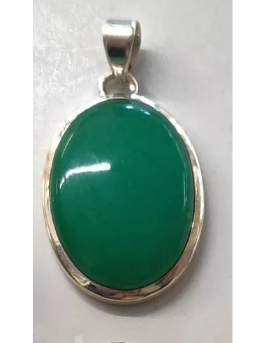 Pendentif jade imperiale montée en argent