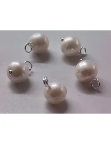 Perle 8 à 10mm. pendentif