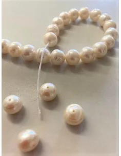 Perle blanche 8mm 2